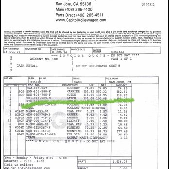 Capitol Volkswagen - Brent, scammer mechanic who broke my hood, this is the quote they're trying to give my wife. - Car Dealers Near Me - San Jose, California Capitol Volkswagen - Brent, scammer mechanic who broke my hood, this is the quote they're trying to give my wife. - Car Dealers Near Me - San Jose, California