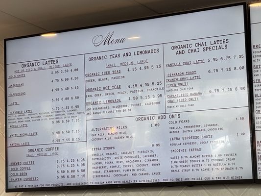 Menu photo 2 The Brew Box Coffee Company Peoria, AZ