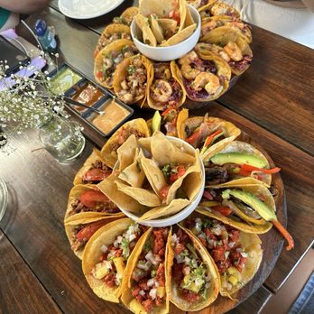 La Taqueria - The vegan taquiza in the front and seafood taquiza in back - Tacos Near Me - Tulum, ROO