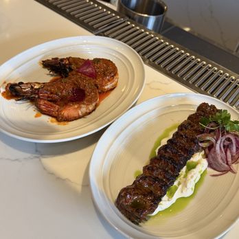 Sifr - Black Tiger Prawns, Lamb Kebab and Tzatziki - Middle Eastern Near Me - Chicago, Illinois Sifr - Black Tiger Prawns, Lamb Kebab and Tzatziki - Middle Eastern Near Me - Chicago, Illinois