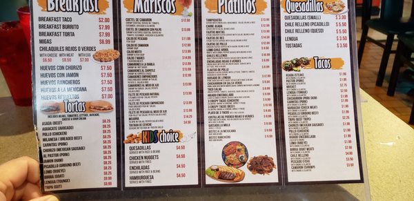 Menu photo 4 Taqueria Las Mulas Keller, TX