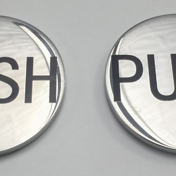 Engrafics - Push/Pull Signs/look professional on glass doors - Signmaking Near Me - New York, New York Engrafics - Push/Pull Signs/look professional on glass doors - Signmaking Near Me - New York, New York