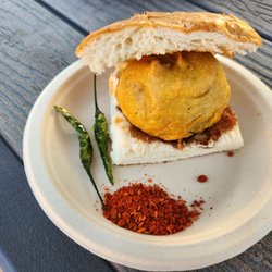 Chowpatty Chaat and Juice - Vada pav