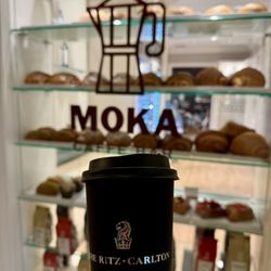 Moka Caffe Bar - Lavender cappucino. I wanted a pastry but their pastries are on steroids and MASSIVE. Lol. Maybe later.