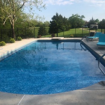 Edge Water Pools - The pool now! Keith, the owner, personally made sure it was perfect this season! Living it! Looks beautiful and so inviting! - Pool & Hot Tub Service Near Me - Chesterfield, Missouri