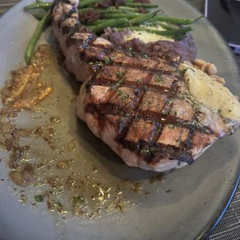 Altius - Duroc Pork Chop, Compart Family Farms - New American Near Me - Pittsburgh, Pennsylvania