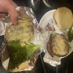 The Burger Experience - Garbage burgers, not made correctly. One was supposed to be the green Chile burger. The other customized with everything on it.