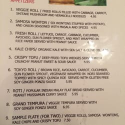 Red Curry Vegan Kitchen - Menu1