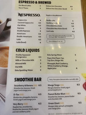 Menu photo 2 Pur & Simple Edmonton, AB