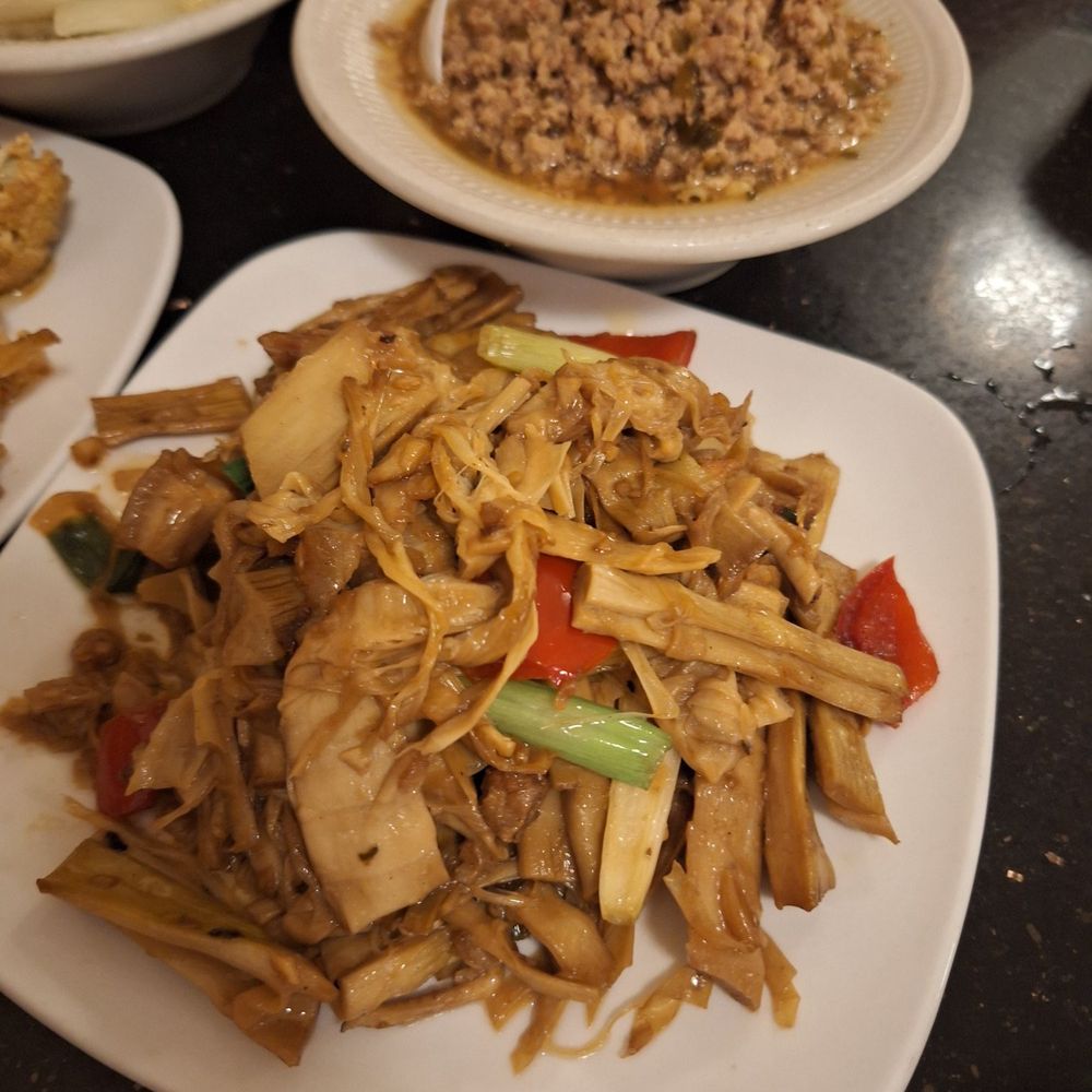 Lu's Garden - Bamboo shoot, cauliflower, ground pork, and stir fried cabbages...all very delicious. - Chinese Near Me - San Gabriel, California Lu's Garden - Bamboo shoot, cauliflower, ground pork, and stir fried cabbages...all very delicious. - Chinese Near Me - San Gabriel, California