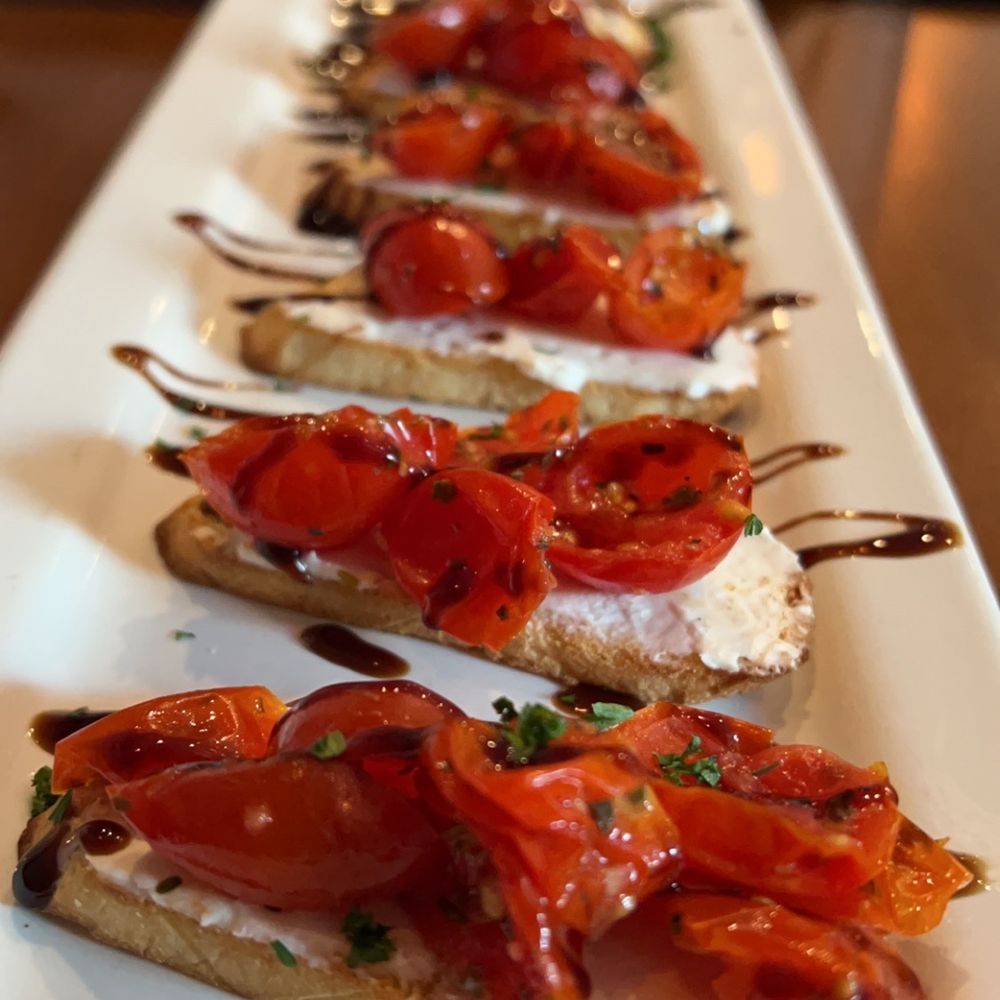 Goat cheese bruschetta