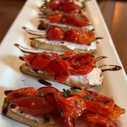 Goat cheese bruschetta