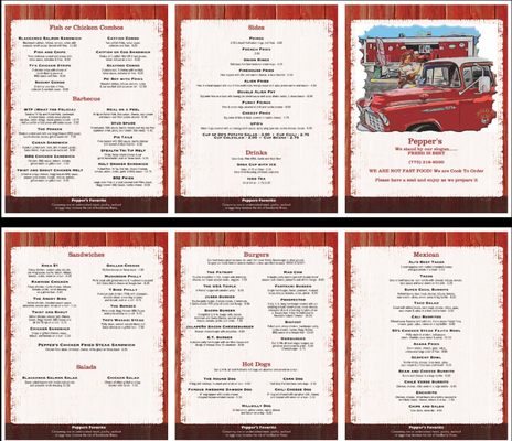 Menu photo 6 Pepper's Place Hawthorne, NV