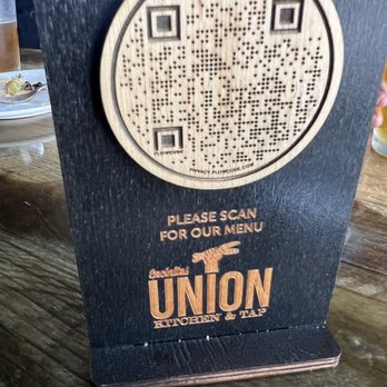 Union Kitchen and Tap Encinitas - Table placard - New American Near Me - Encinitas, California Union Kitchen and Tap Encinitas - Table placard - New American Near Me - Encinitas, California