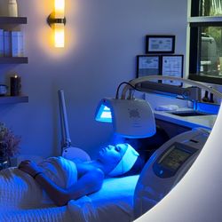 Skin Haven - Blue LED Light Therapy is great for Acne to kill bacteria and shrink sebaceous glands.