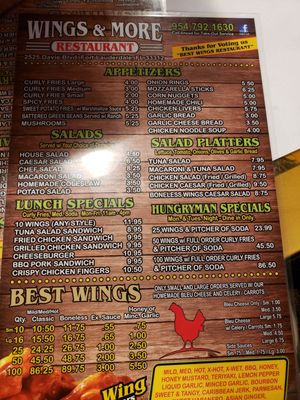 Menu photo 4 Wings and More Restaurant Fort Lauderdale, FL Menu photo 4 Wings and More Restaurant Fort Lauderdale, FL