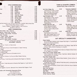 Town & Country Delicatessen & Catering - Menu Page 2