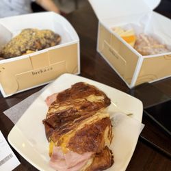 Breka Bakery & Cafe - Cretzel Ham & Cheese Melt