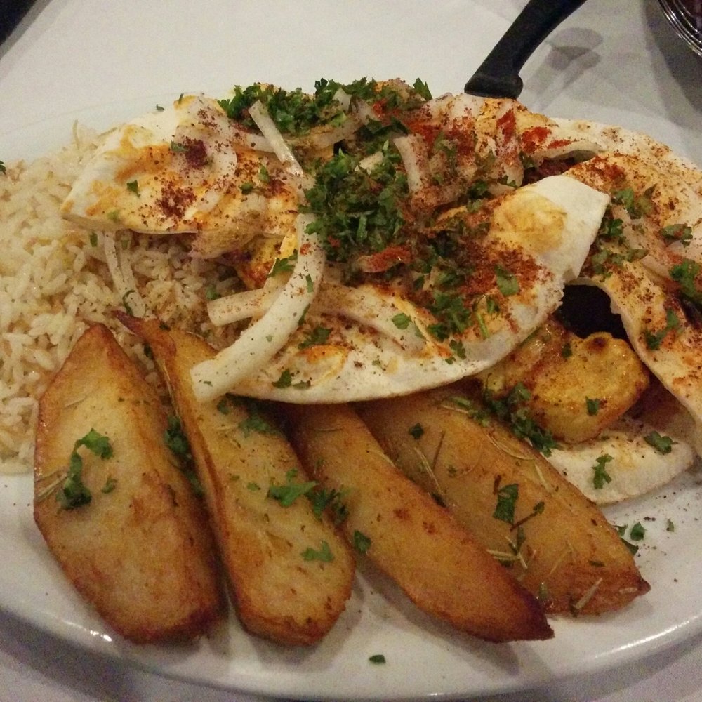 Boyfriend's kebab (also came with a salad). Boyfriend's kebab (also came with a salad).