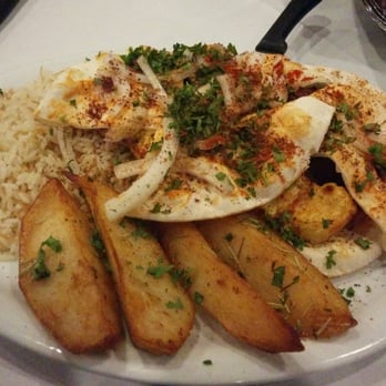Lebanese Palace - Boyfriend's kebab (also came with a salad). - Lebanese Near Me - Ottawa, Ontario