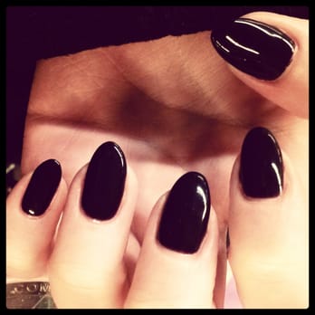 Tulip Nails - Black onyx over black cherry OPI gel manicure done by Hannah & Yvonne! - Nail Salons Near Me - Alameda, California Tulip Nails - Black onyx over black cherry OPI gel manicure done by Hannah & Yvonne! - Nail Salons Near Me - Alameda, California