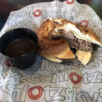 Schlotzsky's - French dip on pretzel bun - Delis Near Me - Tucson, Arizona Schlotzsky's - French dip on pretzel bun - Delis Near Me - Tucson, Arizona