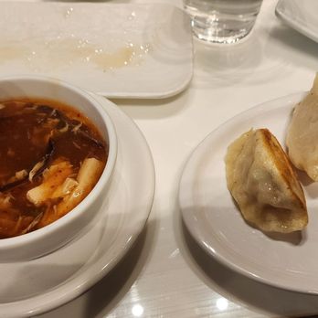 Super Dumpling - Hot sour soup and pan fried bun and chicken dumplings - Noodles Near Me - Orange, California