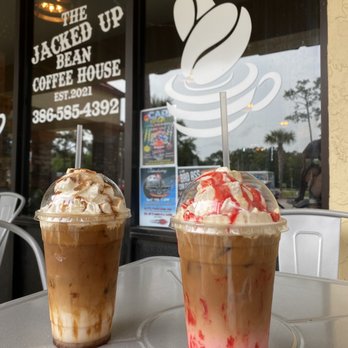The Jacked Up Bean - Jacked Cinnamon Crunch and Jacked White Chocolate Raspberry - Coffee & Tea Near Me - Palm Coast, Florida