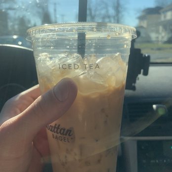Manhattan Bagel - Iced latte is 90% ice. This causes it to lack flavor and not last more than 10 sips - Bagels Near Me - Chalfont, Pennsylvania Manhattan Bagel - Iced latte is 90% ice. This causes it to lack flavor and not last more than 10 sips - Bagels Near Me - Chalfont, Pennsylvania
