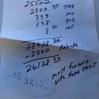 Liccardi Ford - Wow thanks for the "discount" of $3,500 you were going to offer me that is no longer in writing - Car Dealers Near Me - Watchung, New Jersey Liccardi Ford - Wow thanks for the "discount" of $3,500 you were going to offer me that is no longer in writing - Car Dealers Near Me - Watchung, New Jersey