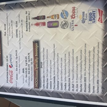 Crazy Cow Cafe - Menu - American Near Me - Beaver, Utah