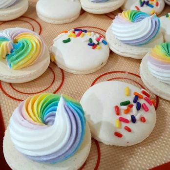 Song & Sugar Sweets - Rainbow macarons - Custom Cakes Near Me Song & Sugar Sweets - Rainbow macarons - Custom Cakes Near Me