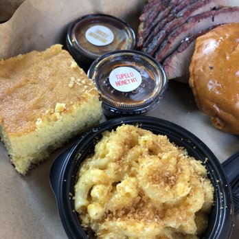 Mission BBQ - Brisket sandwich with Truffle Mac n cheese - Barbeque Near Me - Germantown, Maryland