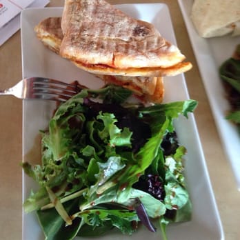 Halcyon - chicken panini with side salad - Coffee & Tea Near Me - Austin, Texas Halcyon - chicken panini with side salad - Coffee & Tea Near Me - Austin, Texas