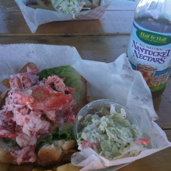 Sesuit Harbor Cafe - Lobster roll w huge chunks of lobster - Seafood Near Me - Dennis, Massachusetts Sesuit Harbor Cafe - Lobster roll w huge chunks of lobster - Seafood Near Me - Dennis, Massachusetts
