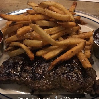 Roofers Union - This picture was taken prior to tasting. This is a well done steak - I asked for medium. - Bars Near Me - Washington, DC, District of Columbia Roofers Union - This picture was taken prior to tasting. This is a well done steak - I asked for medium. - Bars Near Me - Washington, DC, District of Columbia