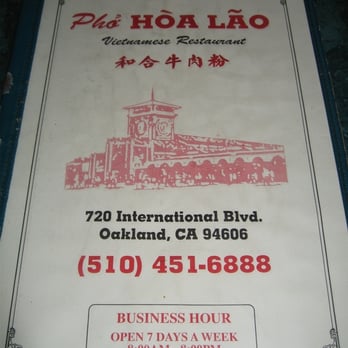 Pho Hoa Lao - Vietnamese Near Me - Oakland, California Pho Hoa Lao - Vietnamese Near Me - Oakland, California