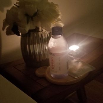Hideko Spa - Face mask and water while relaxing in the tub. - Massage Therapy Near Me - Los Angeles, California
