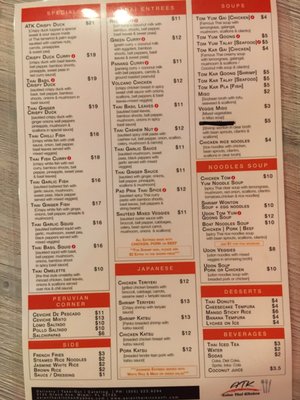 Menu photo 4 Asian Thai Kitchen 2 Miami, FL