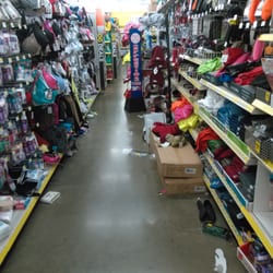 Dollar General - Down the aisles.
