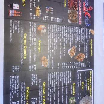 Ocean 9 Crab - Menu - Seafood Near Me - Antioch, California Ocean 9 Crab - Menu - Seafood Near Me - Antioch, California
