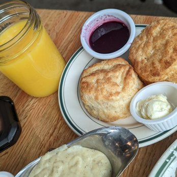Sunshine Cafe - Biscuits and gravy....butter and jam too!! - Cafes Near Me - Napa, California