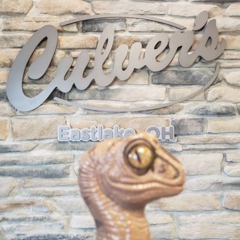 Culver's - Bob the Raptor says "Nice to see Culver's Mammals in Eastlake!" - Burgers Near Me - Eastlake, Ohio Culver's - Bob the Raptor says "Nice to see Culver's Mammals in Eastlake!" - Burgers Near Me - Eastlake, Ohio
