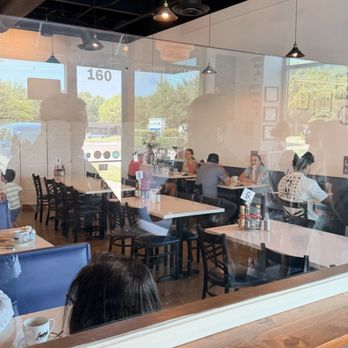 Talia's cafe - Empty row of table on the right. - Breakfast & Brunch Near Me - Allen, Texas