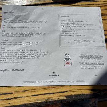 Dillon Beach Coastal Kitchen - Menu - New American Near Me - Dillon Beach, California Dillon Beach Coastal Kitchen - Menu - New American Near Me - Dillon Beach, California