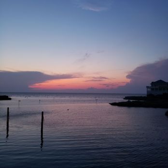 Po House - Sunset from the deck - Seafood Near Me - Avon, North Carolina