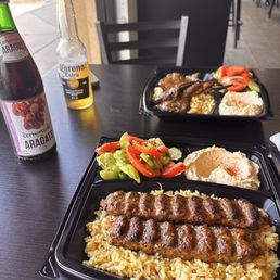 Beef luleh and lamb plates.