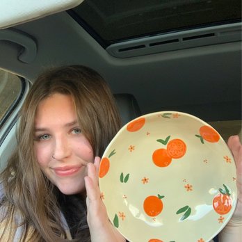 Color Me Mine - Me and the bowl I painted - Paint-Your-Own Pottery Near Me - Hillsboro, Oregon