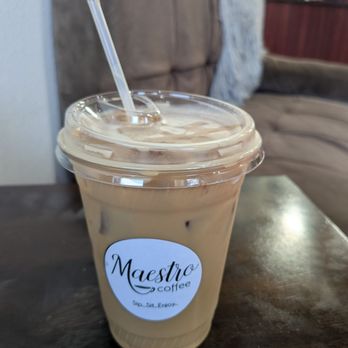 Maestro Coffee House - Iced Banana Bread Latte - Coffee & Tea Near Me - Sacramento, California