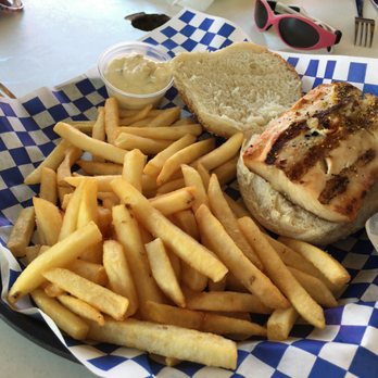 Schooner Inn - A mahi mahi sandwich, I'm told. - Seafood Near Me - Ocean Bay Park, Fire Island, New York Schooner Inn - A mahi mahi sandwich, I'm told. - Seafood Near Me - Ocean Bay Park, Fire Island, New York